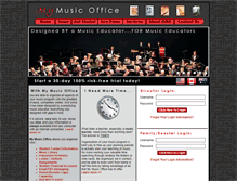 Tablet Screenshot of mymusicoffice.com